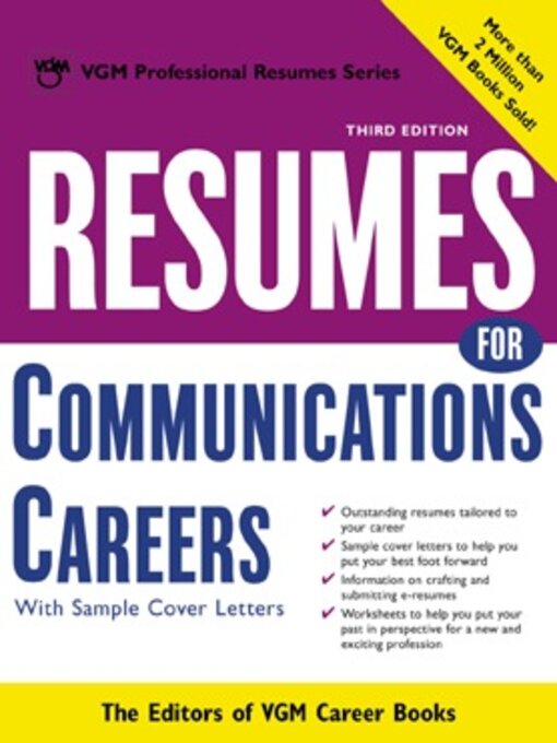 Title details for Resumes for Communications Careers by Editors of VGM Career Books - Available